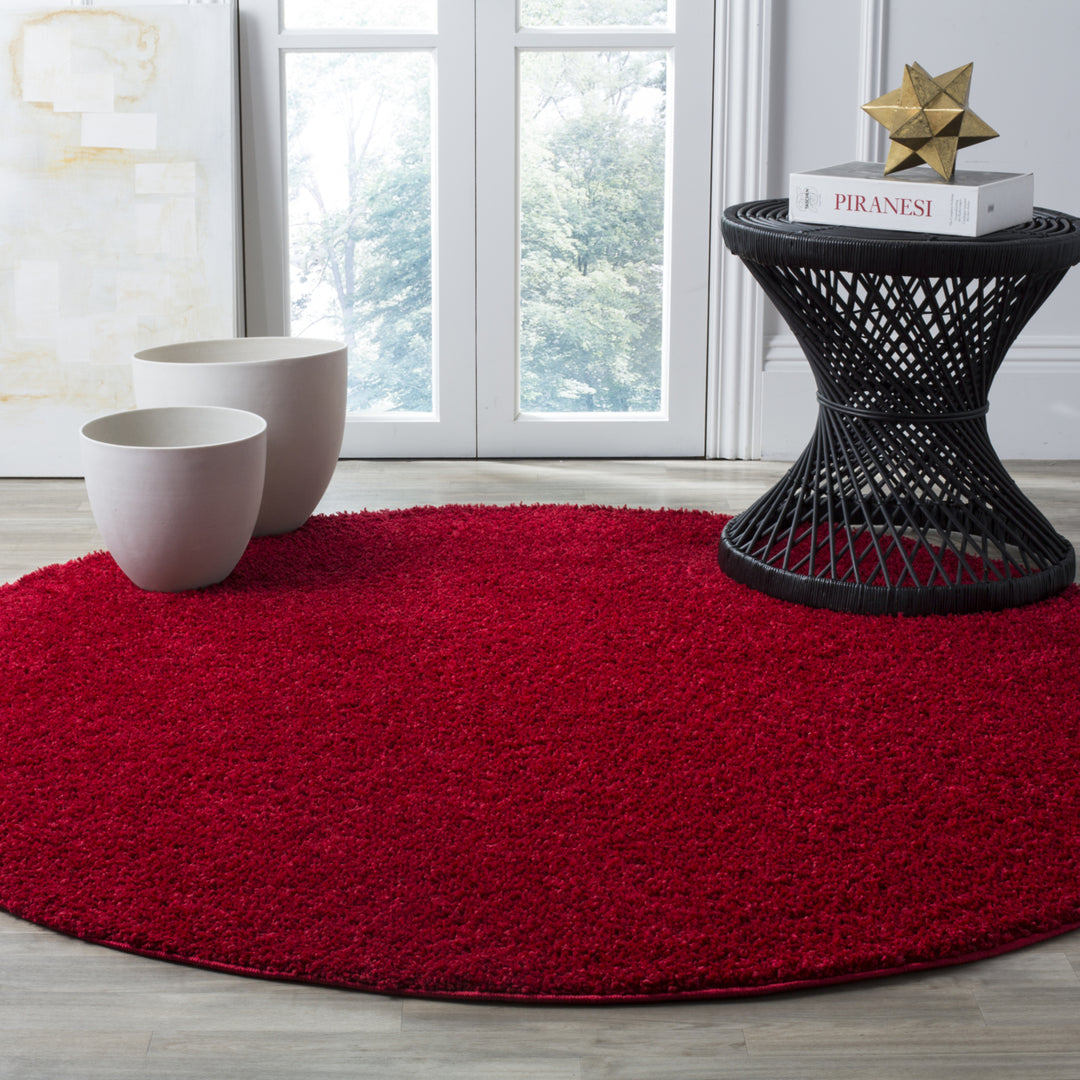 SAFAVIEH Arizona Shag Collection ASG820H Red Rug Image 2