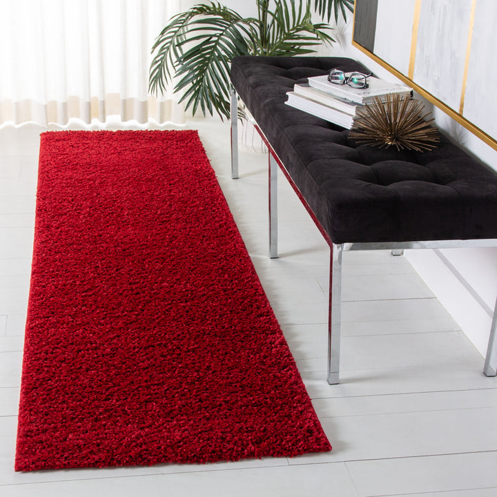 SAFAVIEH Arizona Shag Collection ASG820H Red Rug Image 3