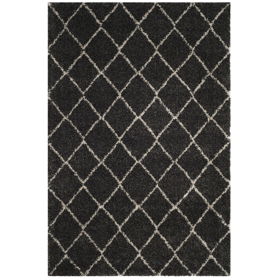 SAFAVIEH Arizona Shag ASGL742C Anthracite / Beige Rug Image 1