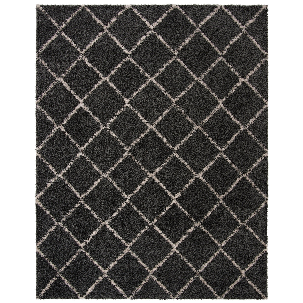 SAFAVIEH Arizona Shag ASGL742C Anthracite / Beige Rug Image 2