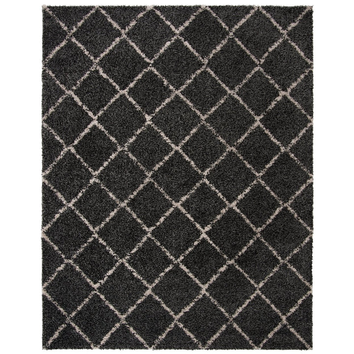 SAFAVIEH Arizona Shag ASGL742C Anthracite / Beige Rug Image 1