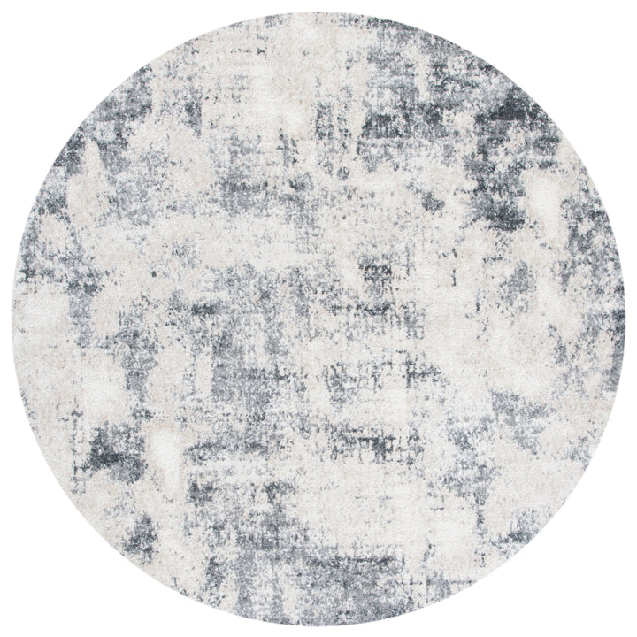 SAFAVIEH Aston Collection ASN704A Ivory / Grey Rug Image 2