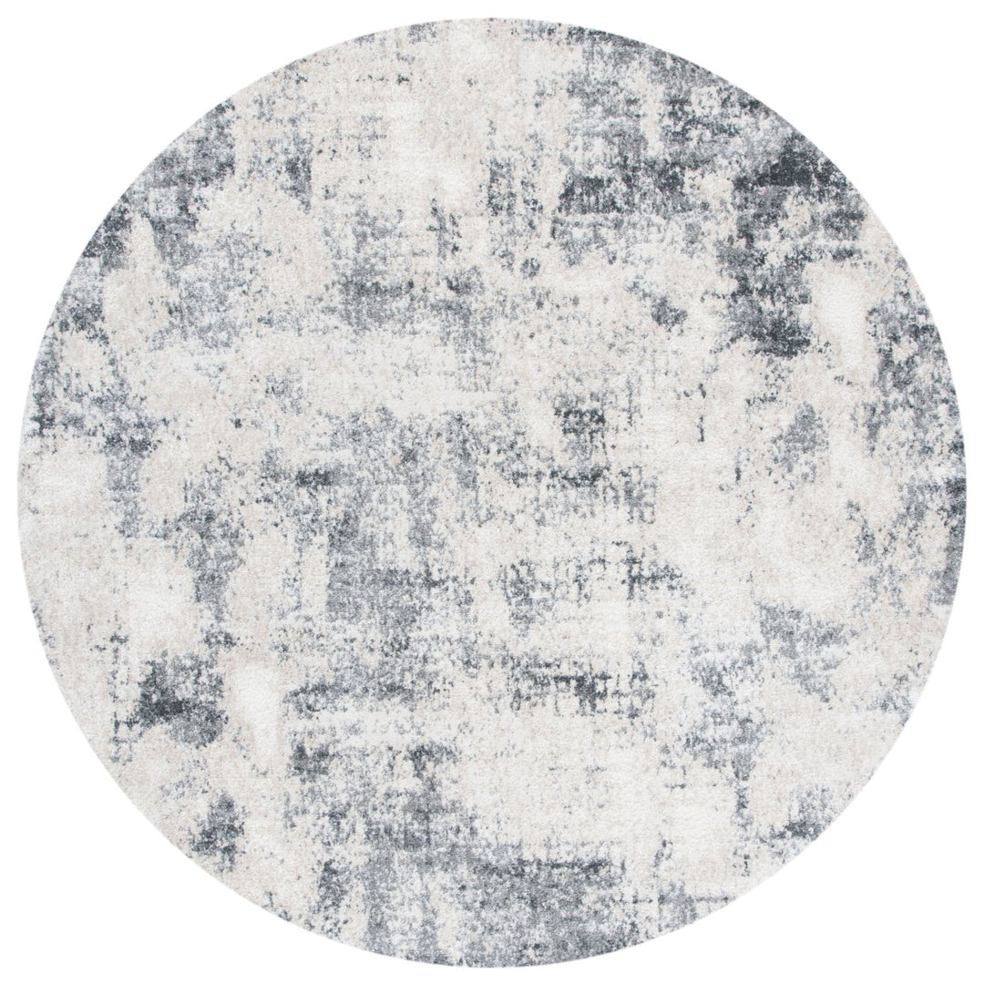 SAFAVIEH Aston Collection ASN704A Ivory / Grey Rug Image 1