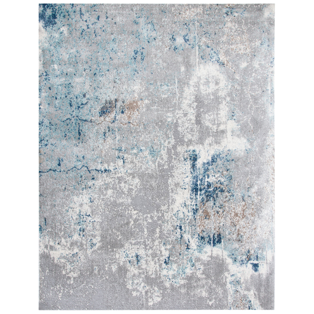 SAFAVIEH Aston Collection ASN708F Grey / Blue Rug Image 1