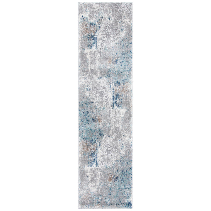 SAFAVIEH Aston Collection ASN708F Grey / Blue Rug Image 4