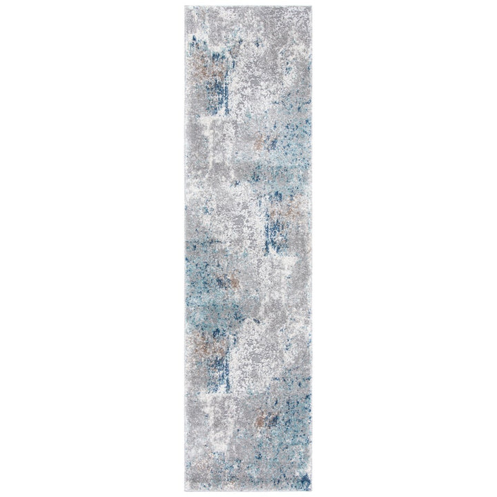 SAFAVIEH Aston Collection ASN708F Grey / Blue Rug Image 1