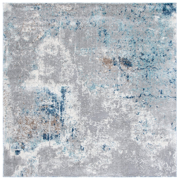 SAFAVIEH Aston Collection ASN708F Grey / Blue Rug Image 5