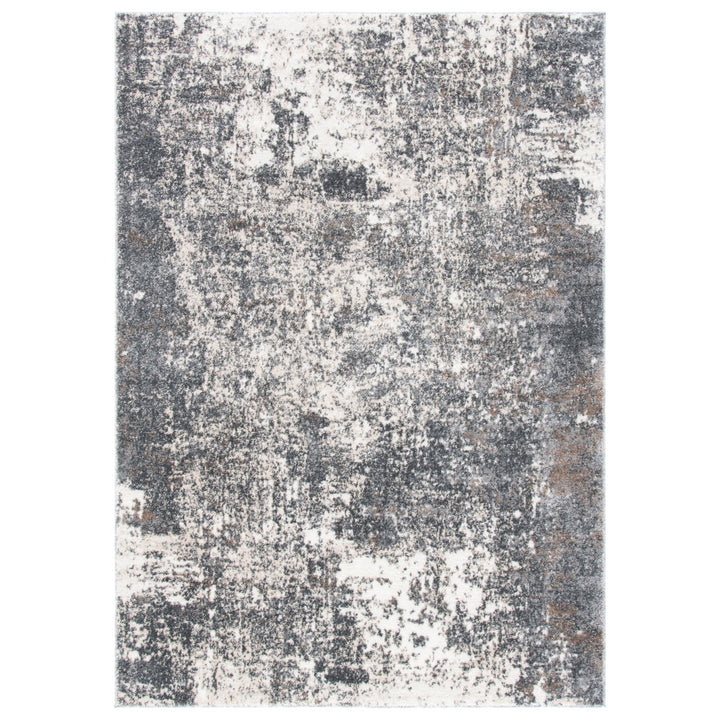 SAFAVIEH Aston Collection ASN705F Grey / Ivory Rug Image 1