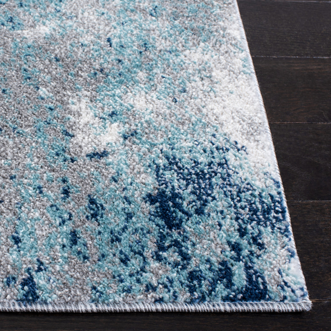 SAFAVIEH Aston Collection ASN708F Grey / Blue Rug Image 6