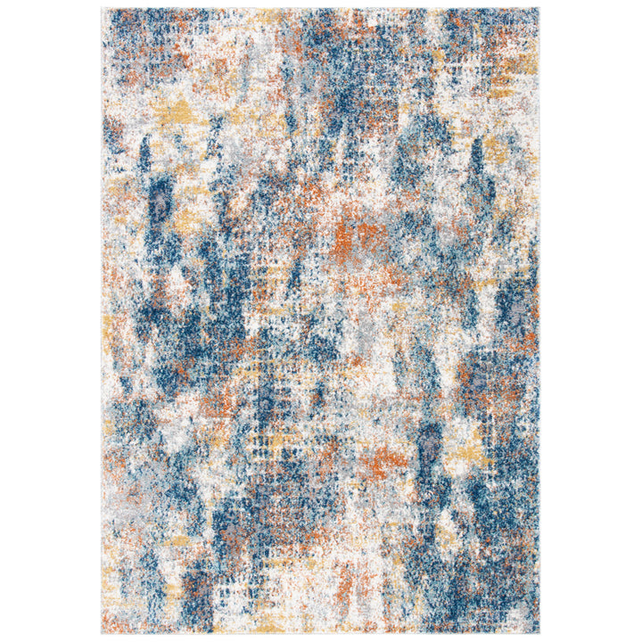 SAFAVIEH Aston Collection ASN704M Navy / Gold Rug Image 10