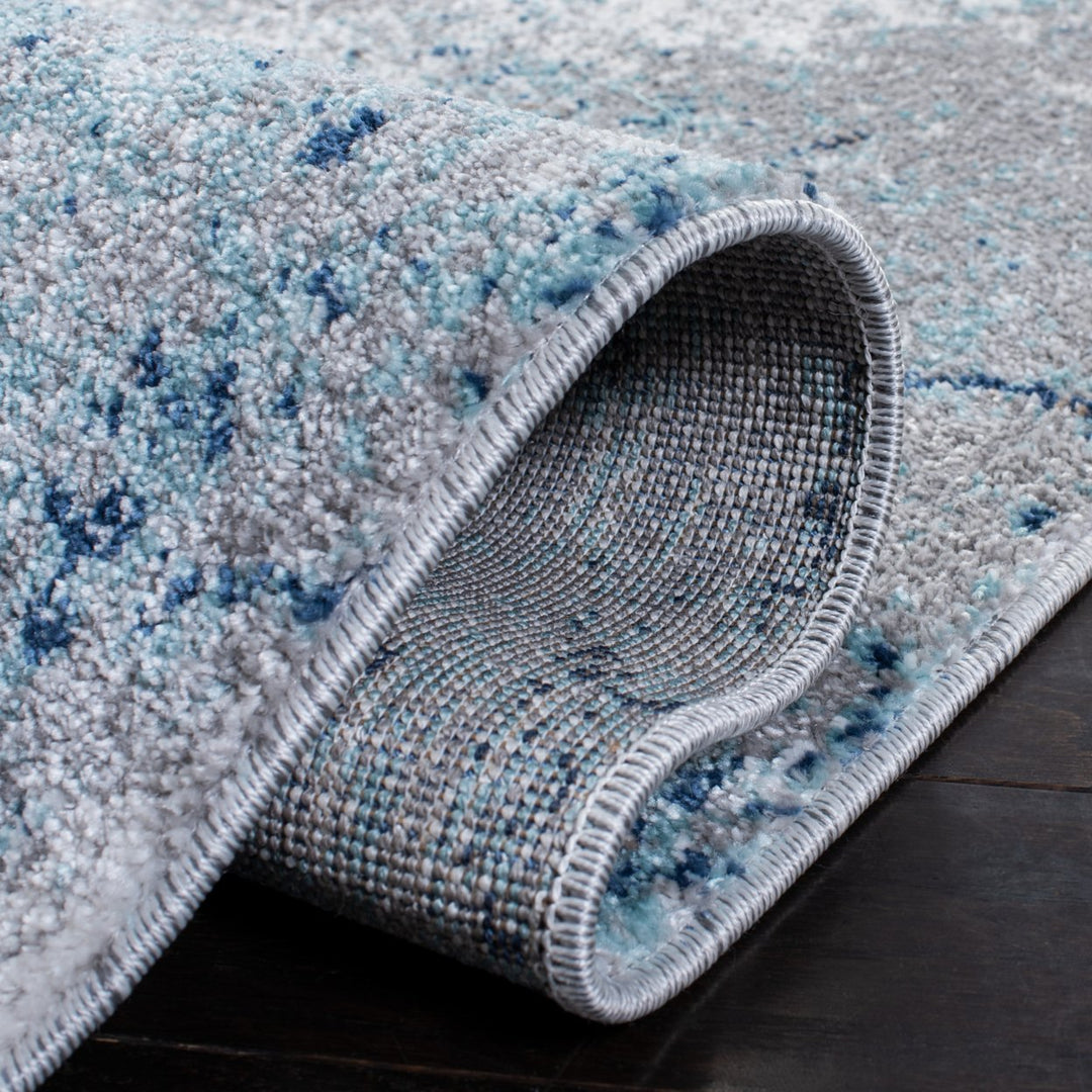 SAFAVIEH Aston Collection ASN708F Grey / Blue Rug Image 8