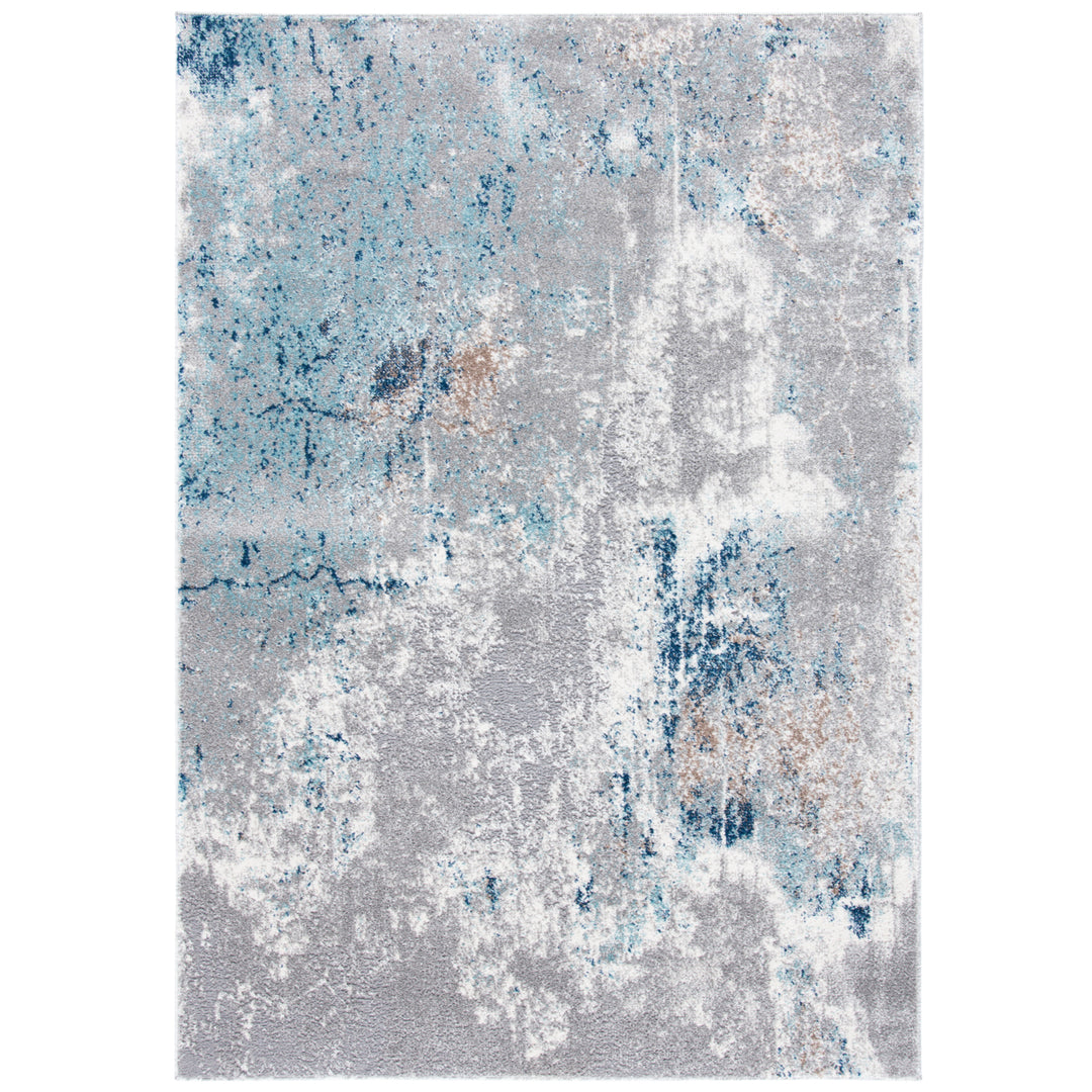 SAFAVIEH Aston Collection ASN708F Grey / Blue Rug Image 9