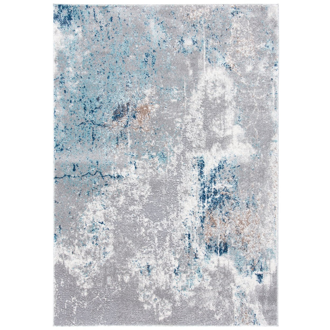 SAFAVIEH Aston Collection ASN708F Grey / Blue Rug Image 1