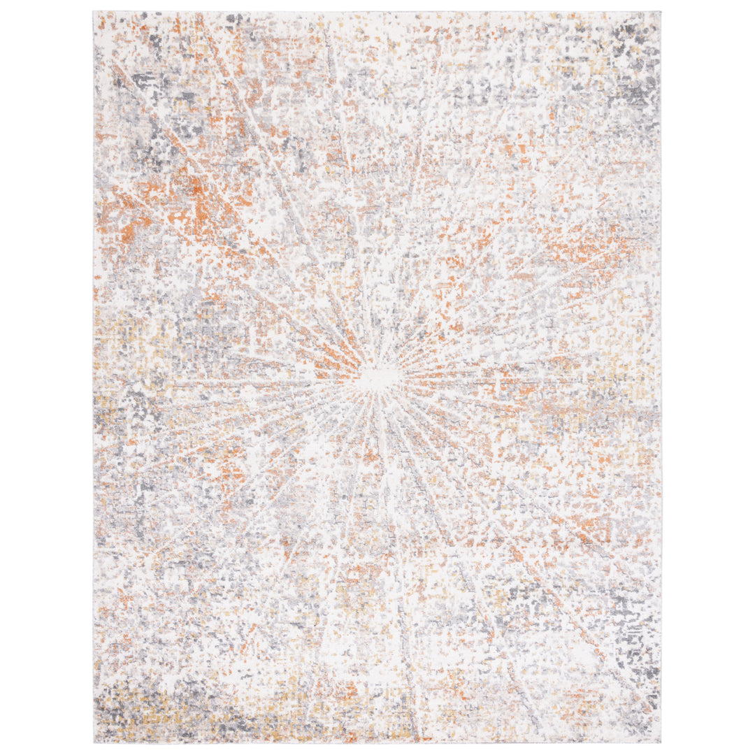 SAFAVIEH Aston Collection ASN728F Ivory / Grey Rug Image 1