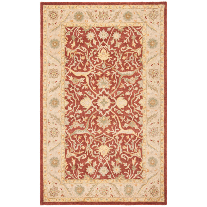 SAFAVIEH Antiquity Collection AT14C Handmade Rust Rug Image 2