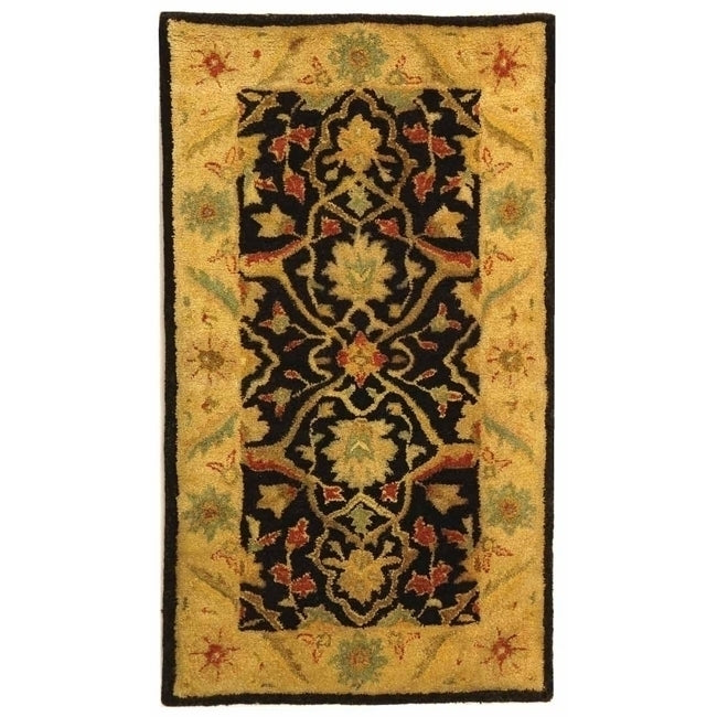 SAFAVIEH Antiquity Collection AT14B Handmade Black Rug Image 8