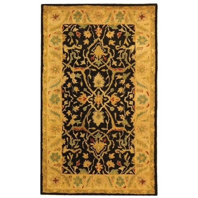 SAFAVIEH Antiquity Collection AT14B Handmade Black Rug Image 9