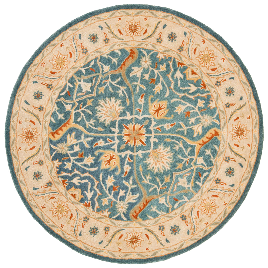 SAFAVIEH Antiquity Collection AT14E Handmade Blue Rug Image 7