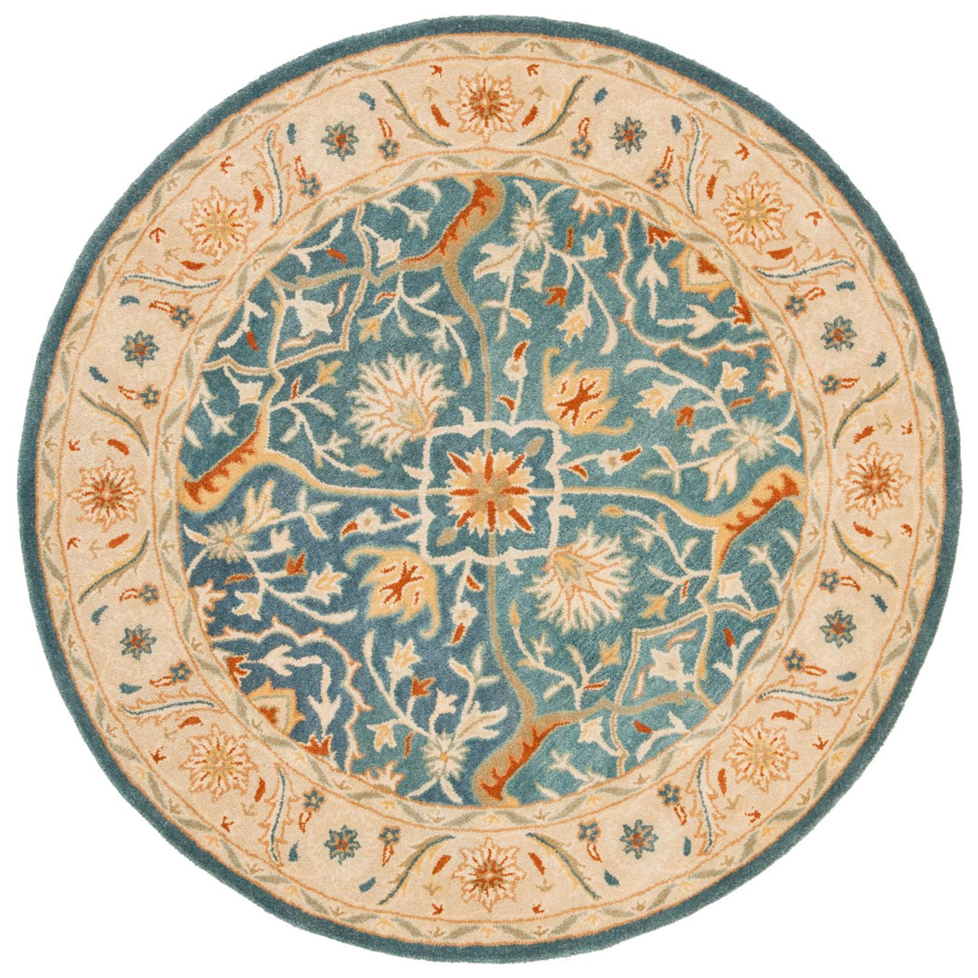 SAFAVIEH Antiquity Collection AT14E Handmade Blue Rug Image 1