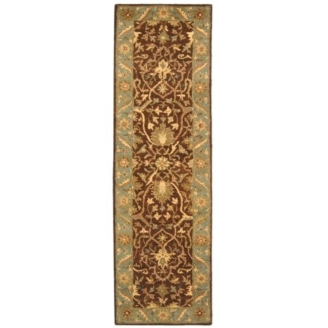 SAFAVIEH Antiquity AT14F Handmade Brown / Green Rug Image 1