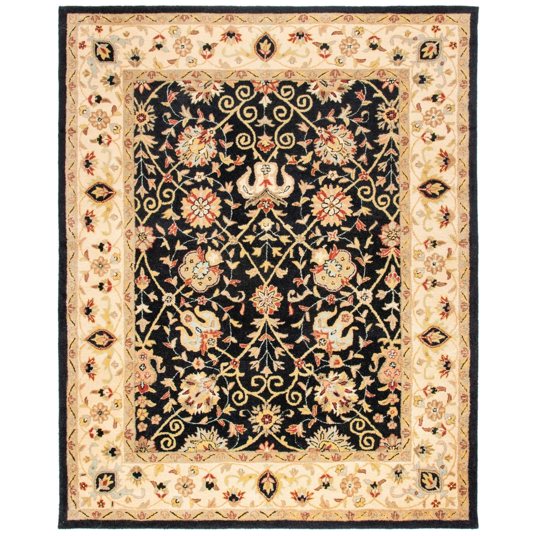 SAFAVIEH Antiquity Collection AT21B Handmade Black Rug Image 1