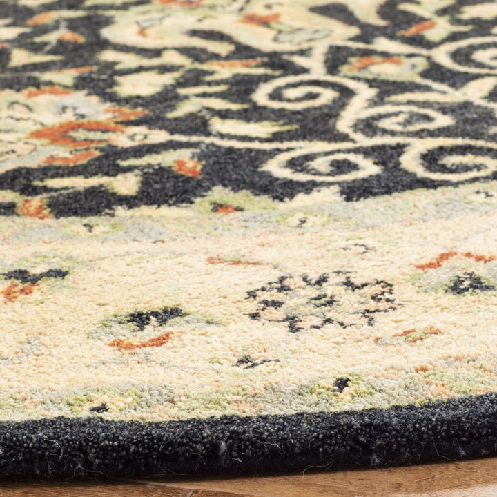 SAFAVIEH Antiquity Collection AT21B Handmade Black Rug Image 6