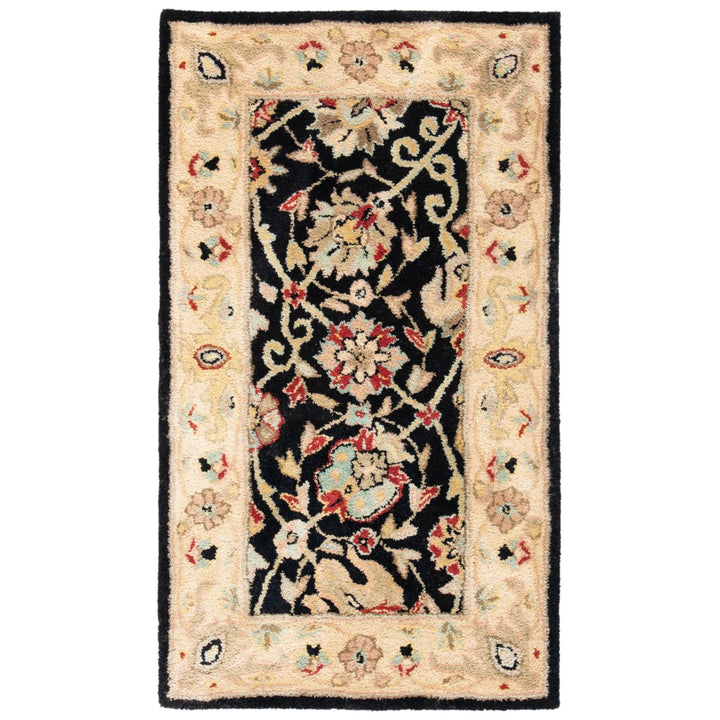 SAFAVIEH Antiquity Collection AT21B Handmade Black Rug Image 1