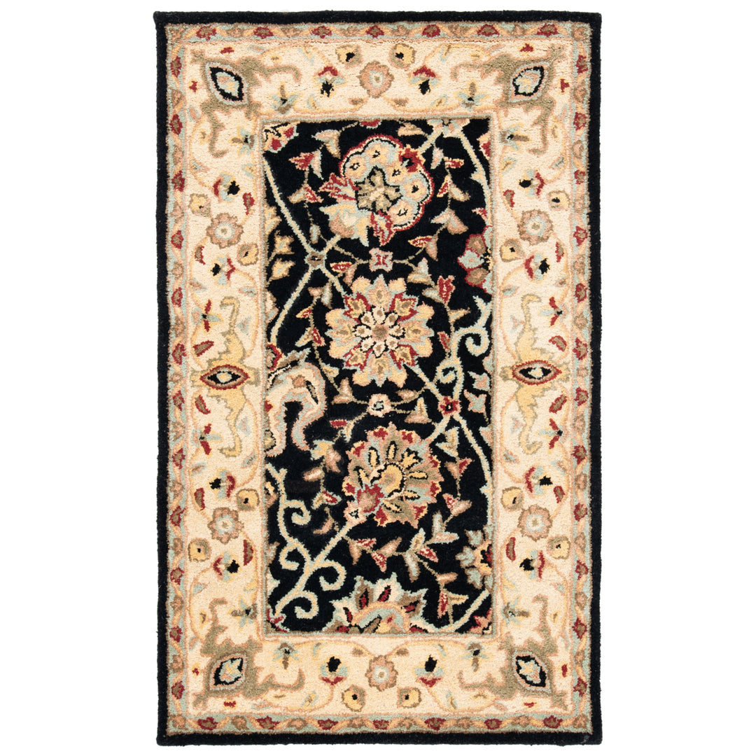 SAFAVIEH Antiquity Collection AT21B Handmade Black Rug Image 8