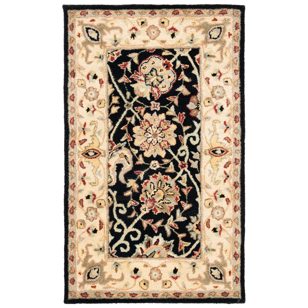 SAFAVIEH Antiquity Collection AT21B Handmade Black Rug Image 1