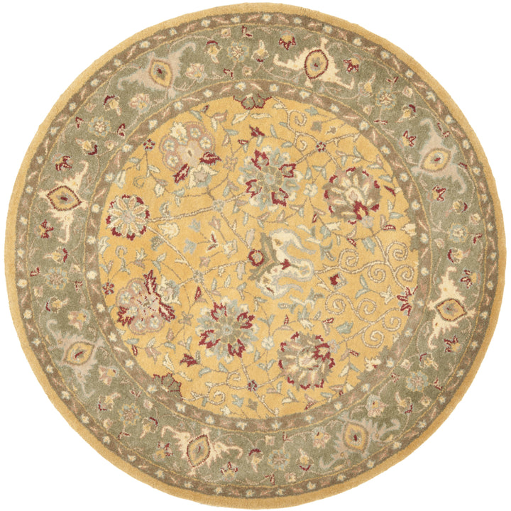 SAFAVIEH Antiquity Collection AT21C Handmade Gold Rug Image 4