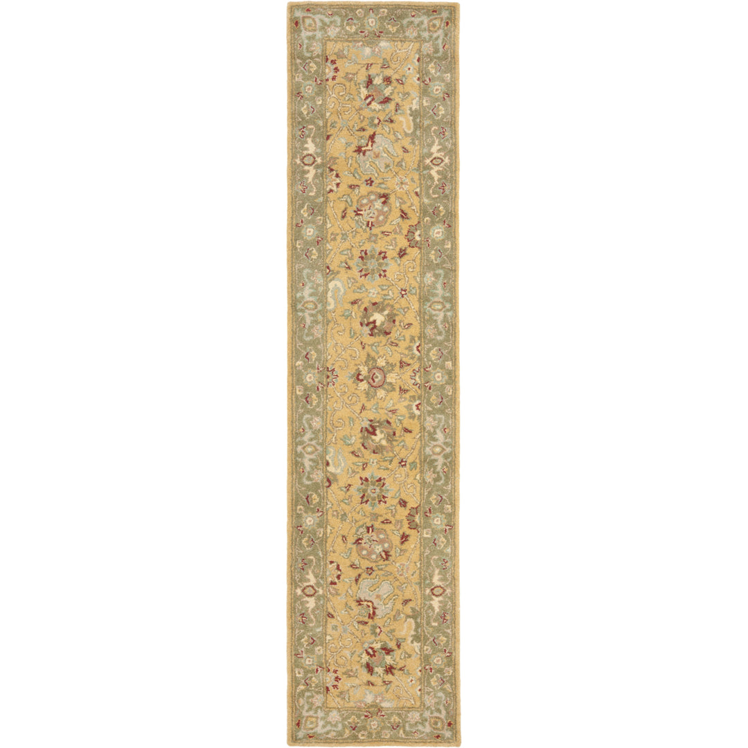 SAFAVIEH Antiquity Collection AT21C Handmade Gold Rug Image 5