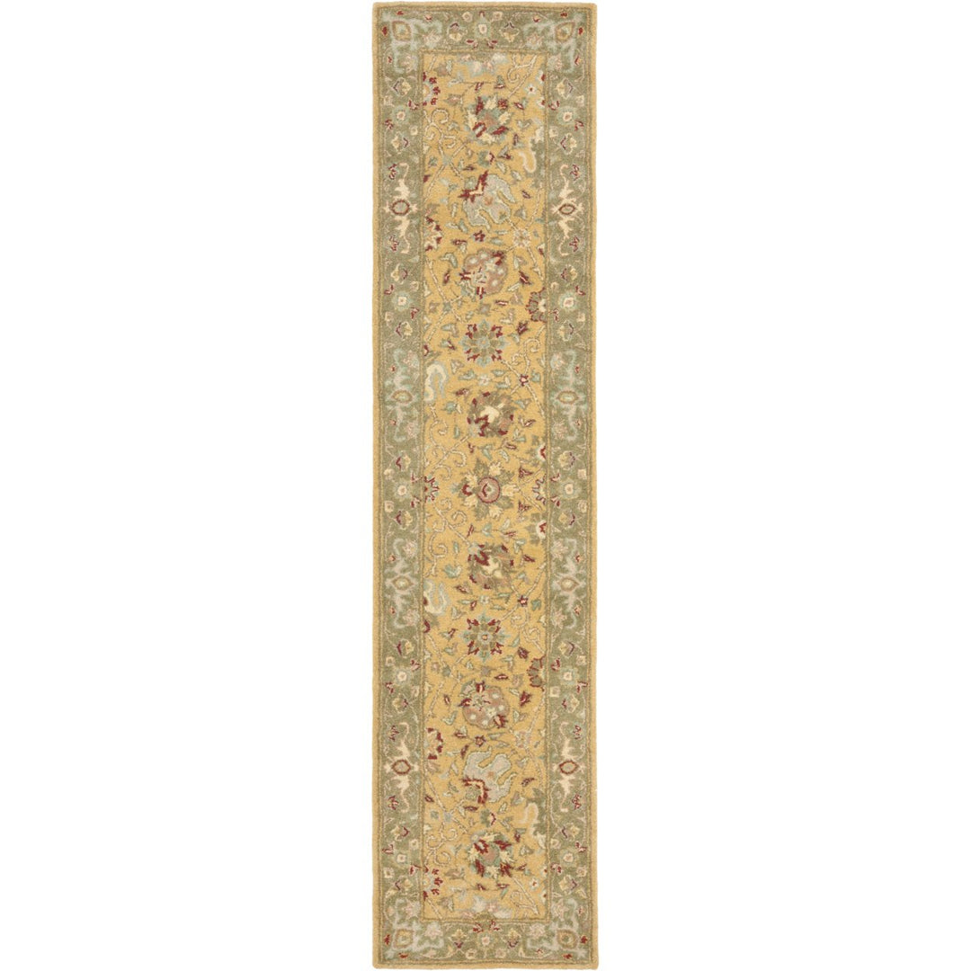 SAFAVIEH Antiquity Collection AT21C Handmade Gold Rug Image 1