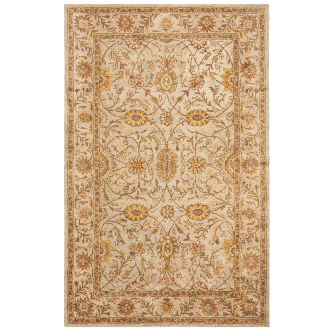 SAFAVIEH Antiquity AT17A Handmade Ivory /Light Green Rug Image 1