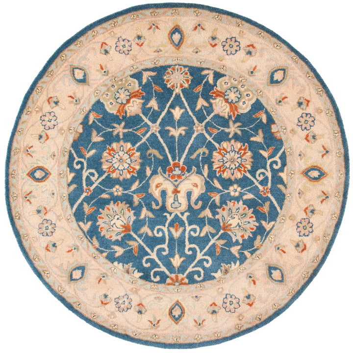 SAFAVIEH Antiquity Collection AT21E Handmade Blue Rug Image 4