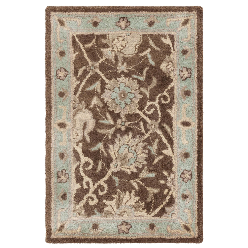 SAFAVIEH Antiquity AT21G Handmade Brown / Green Rug Image 2