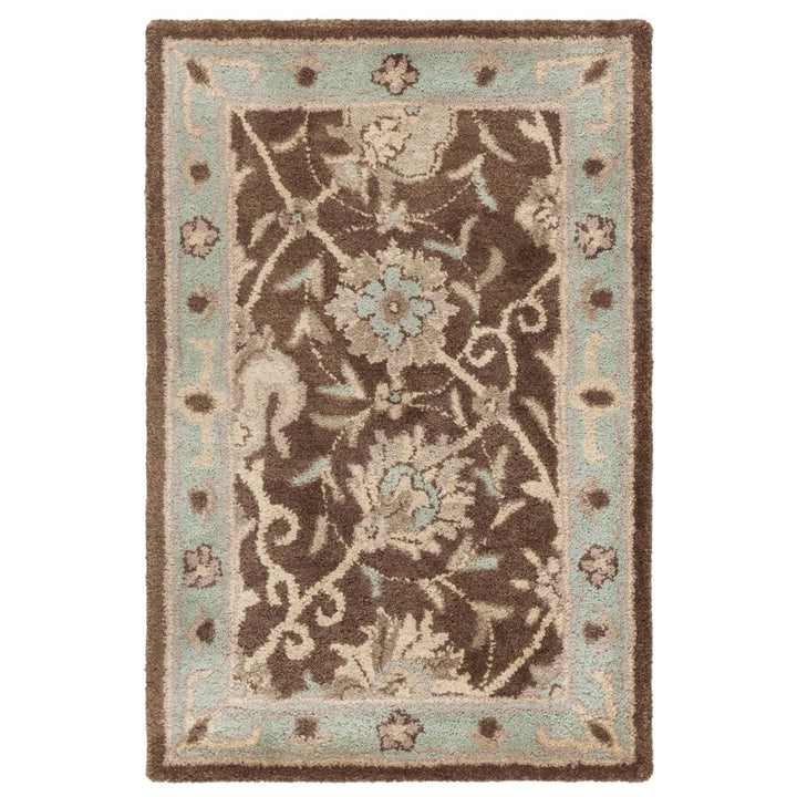 SAFAVIEH Antiquity AT21G Handmade Brown / Green Rug Image 1