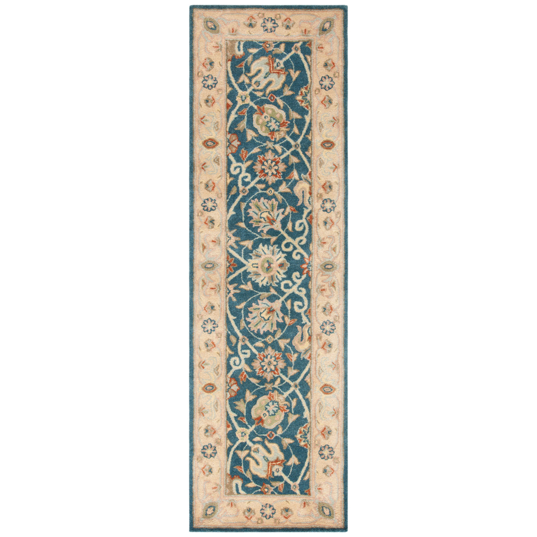 SAFAVIEH Antiquity Collection AT21E Handmade Blue Rug Image 5