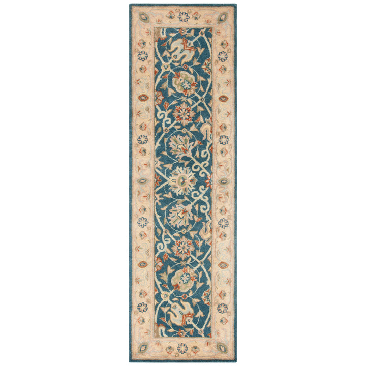 SAFAVIEH Antiquity Collection AT21E Handmade Blue Rug Image 5