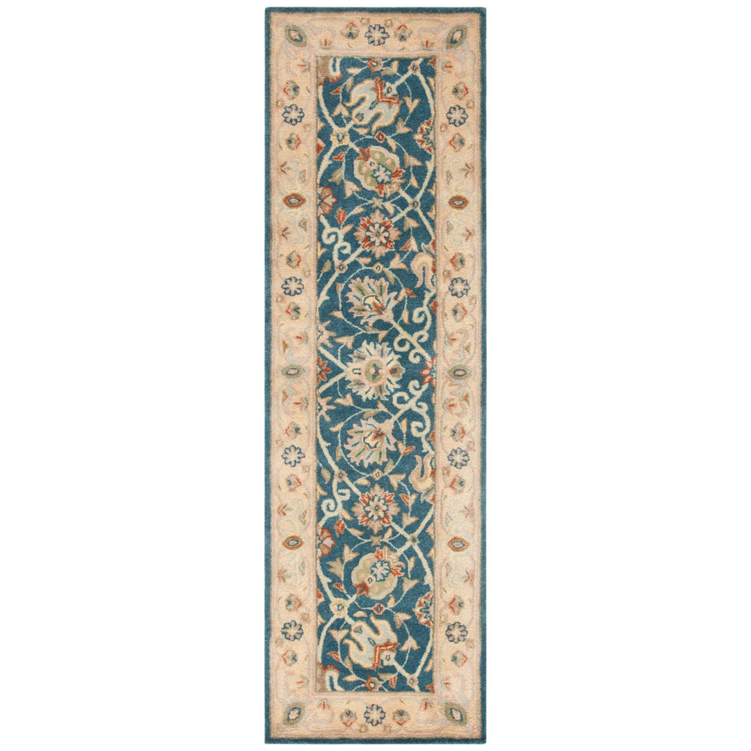 SAFAVIEH Antiquity Collection AT21E Handmade Blue Rug Image 1