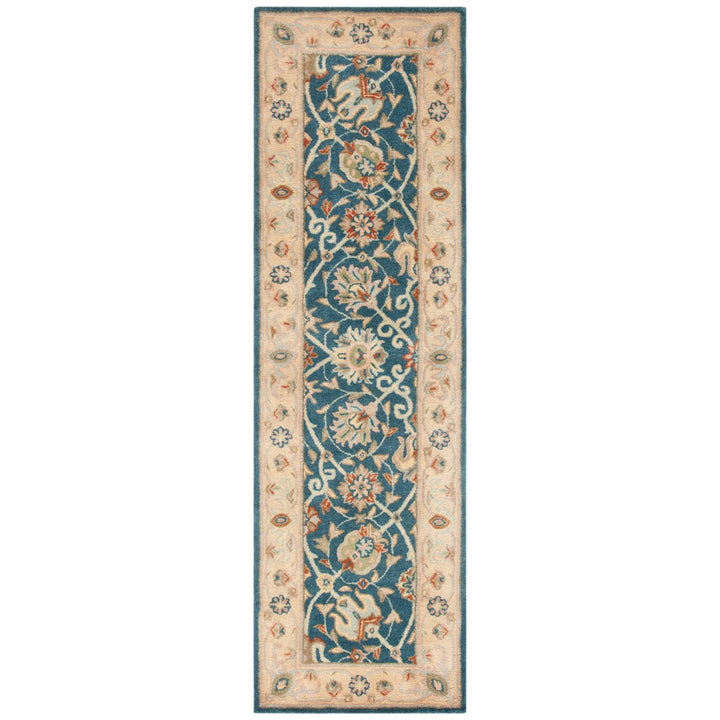 SAFAVIEH Antiquity Collection AT21E Handmade Blue Rug Image 1