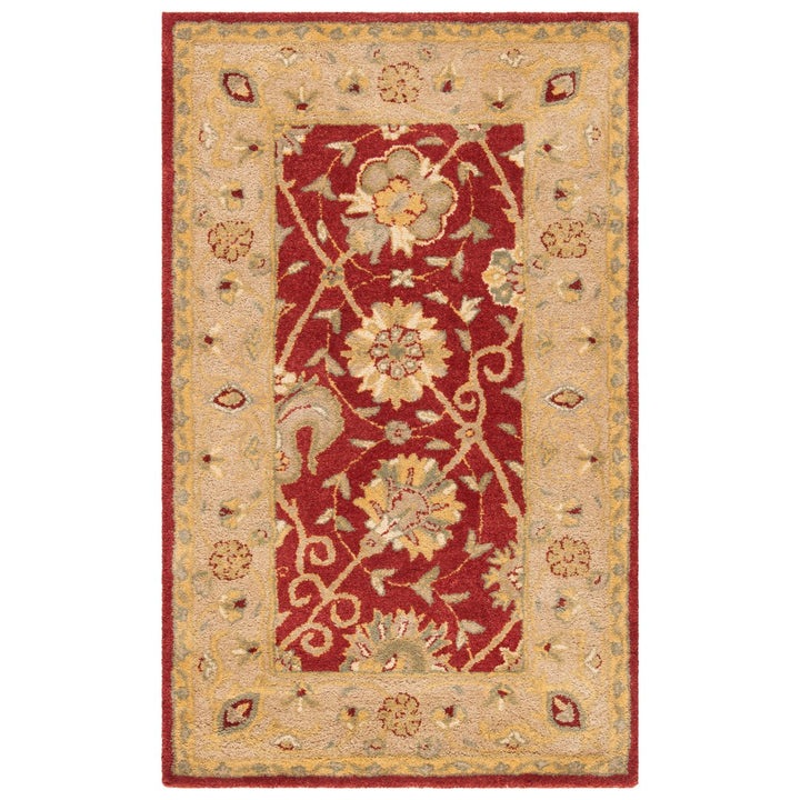 SAFAVIEH Antiquity Collection AT21A Handmade Rust Rug Image 1