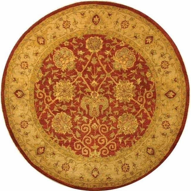 SAFAVIEH Antiquity Collection AT21A Handmade Rust Rug Image 9