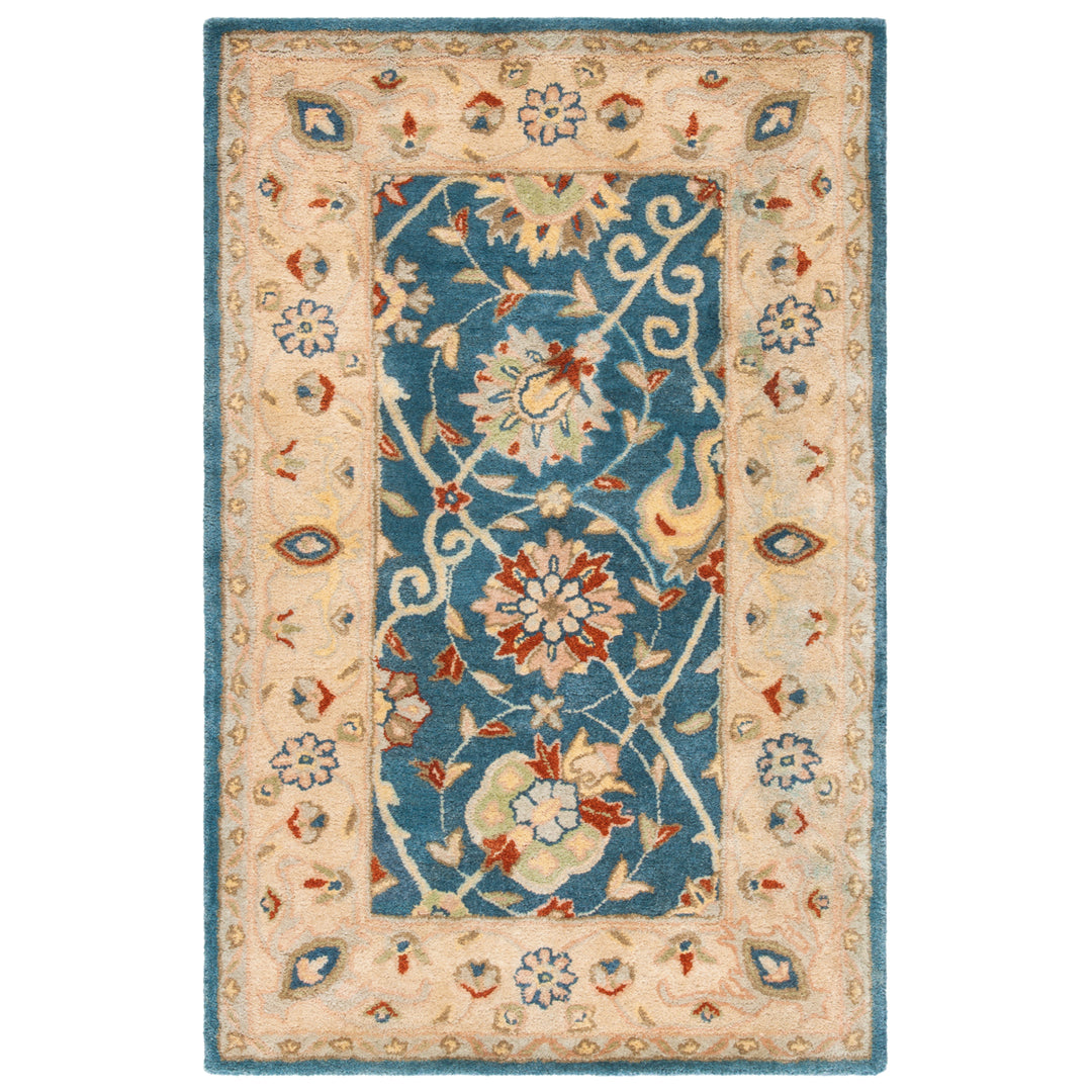 SAFAVIEH Antiquity Collection AT21E Handmade Blue Rug Image 7