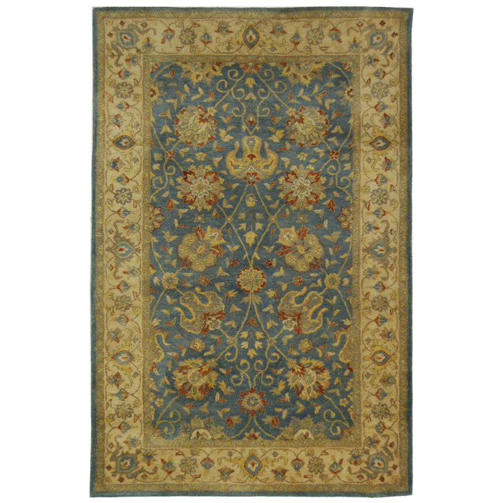 SAFAVIEH Antiquity Collection AT21E Handmade Blue Rug Image 8