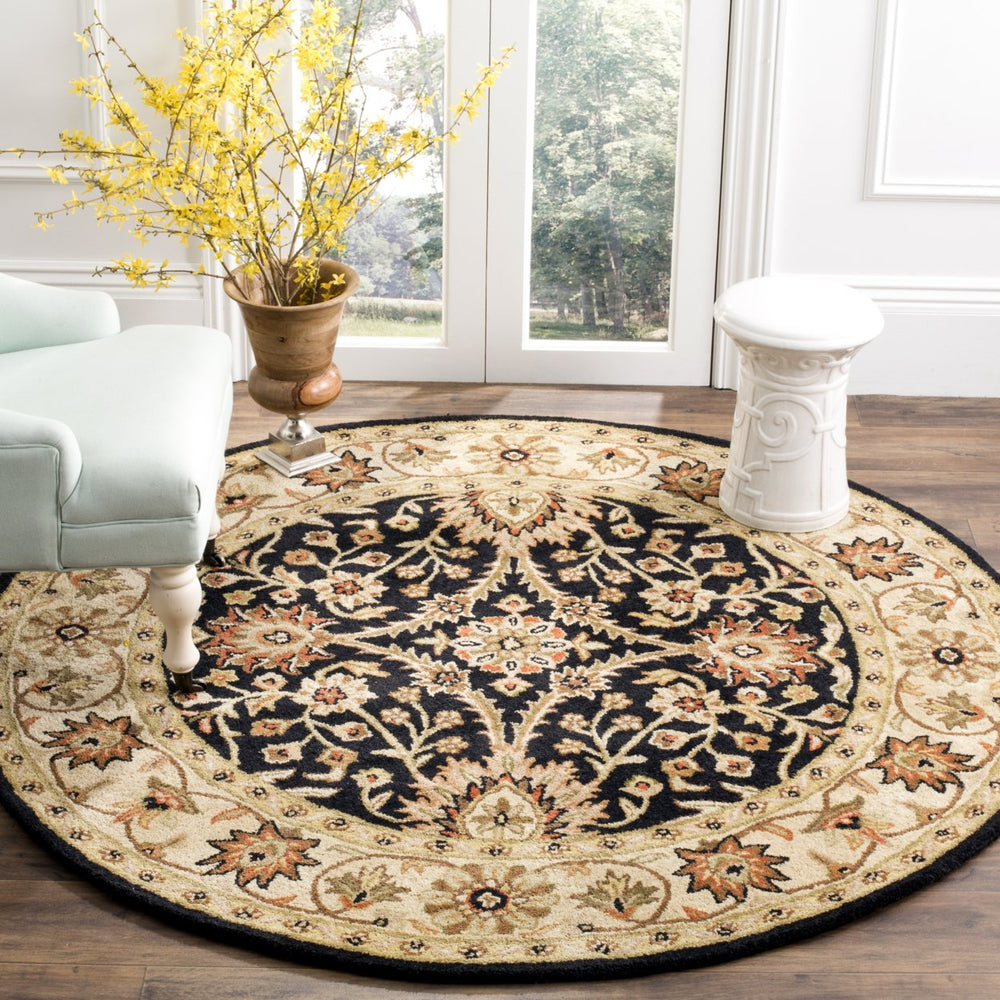 SAFAVIEH Antiquity Collection AT249B Handmade Black Rug Image 2