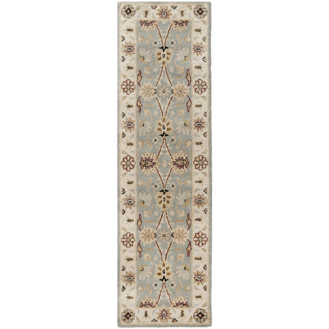 SAFAVIEH Antiquity AT249A Handmade Light Blue /Ivory Rug Image 5