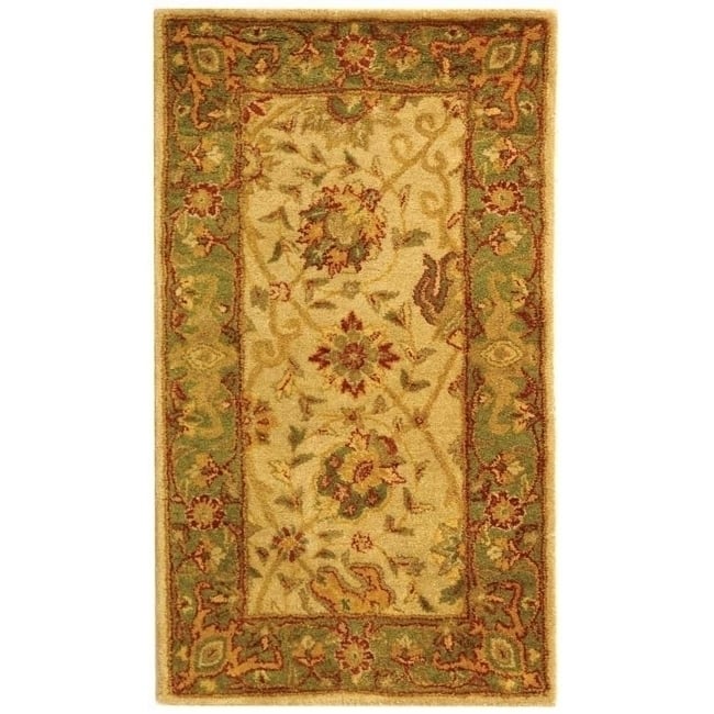 SAFAVIEH Antiquity Collection AT21F Handmade Ivory Rug Image 7