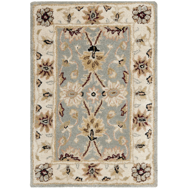 SAFAVIEH Antiquity AT249A Handmade Light Blue /Ivory Rug Image 8