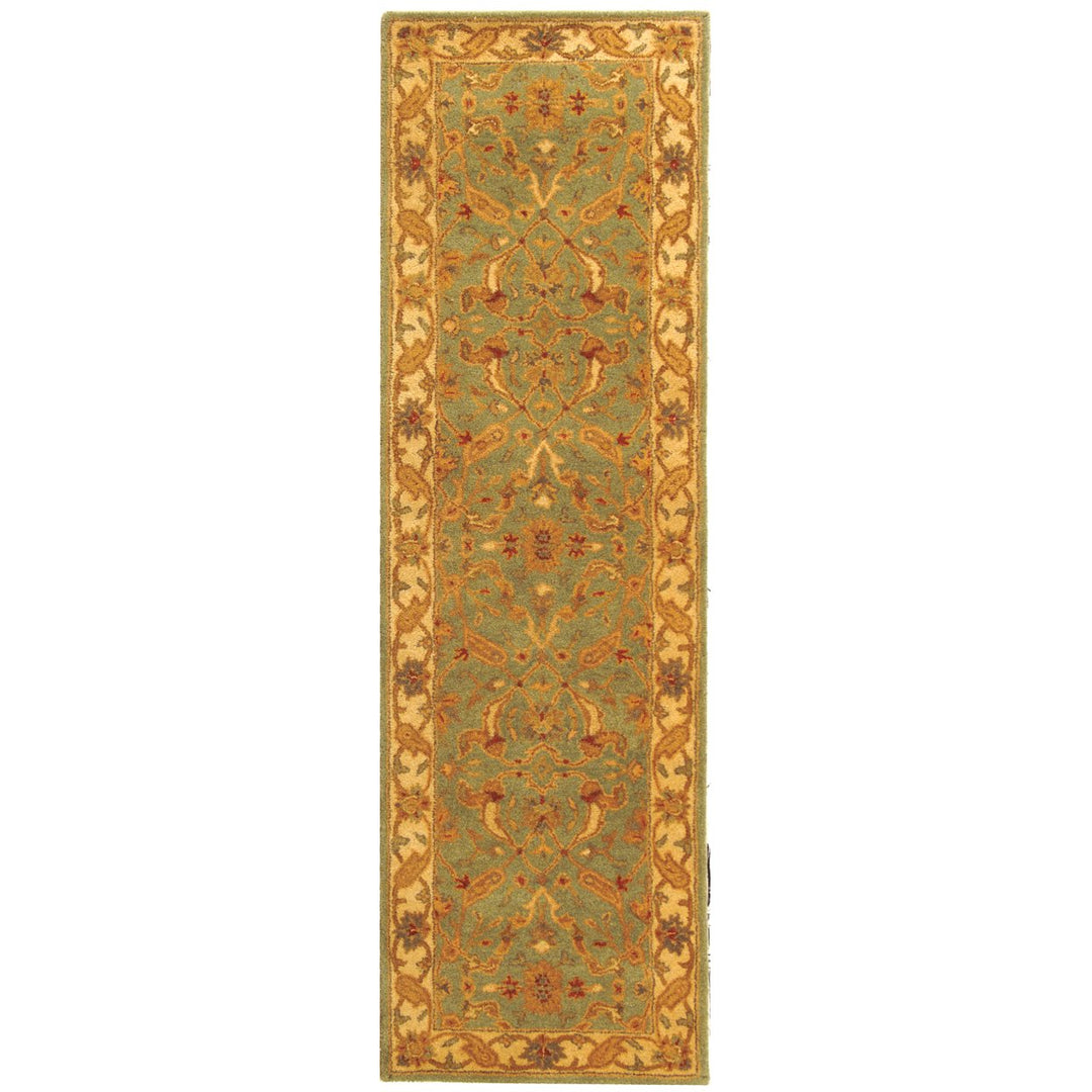 SAFAVIEH Antiquity AT311B Handmade Teal / Beige Rug Image 1