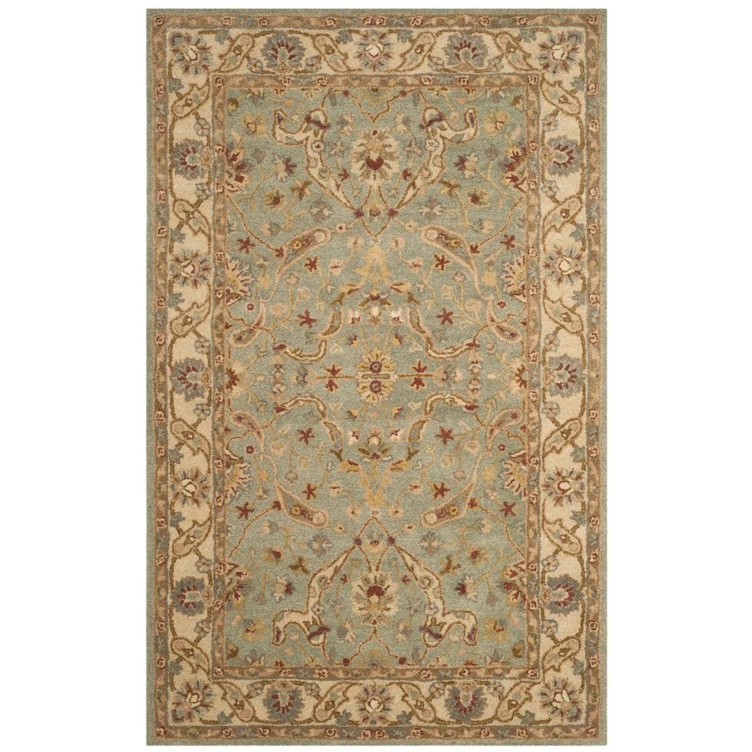 SAFAVIEH Antiquity AT311B Handmade Teal / Beige Rug Image 1